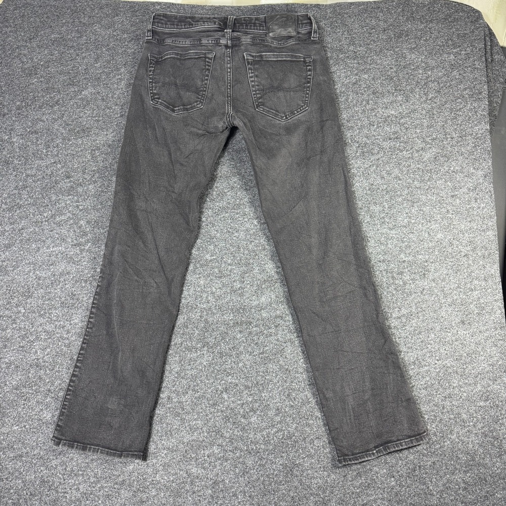 Hollister Slim Straight Jeans Mens 30x30 Gray Denim Cotton Advanced Stretch